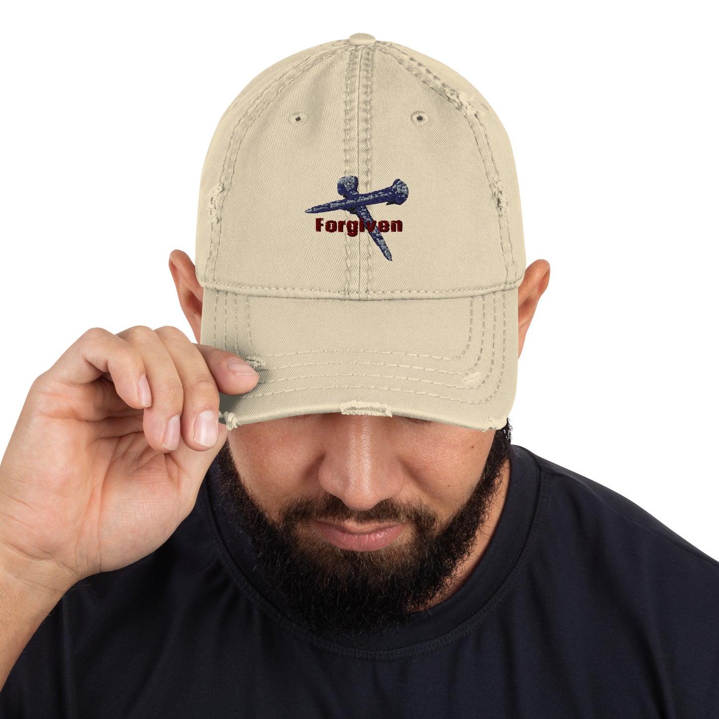 Forgiven Distressed Dad Hat