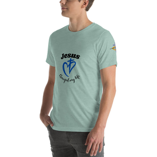 Jesus changed my life Unisex t-shirt